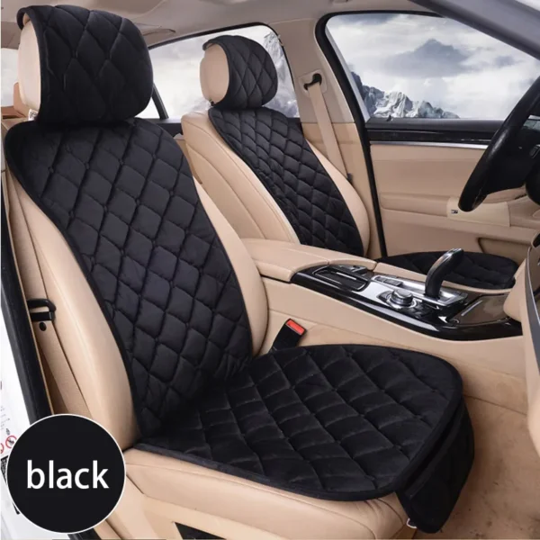 Car Seat Covers Protector Set Universal Auto Front Rear Chair Cushion Pad Warm Plush Automobiles Seat Covers Mat Car Accessories - Image 2