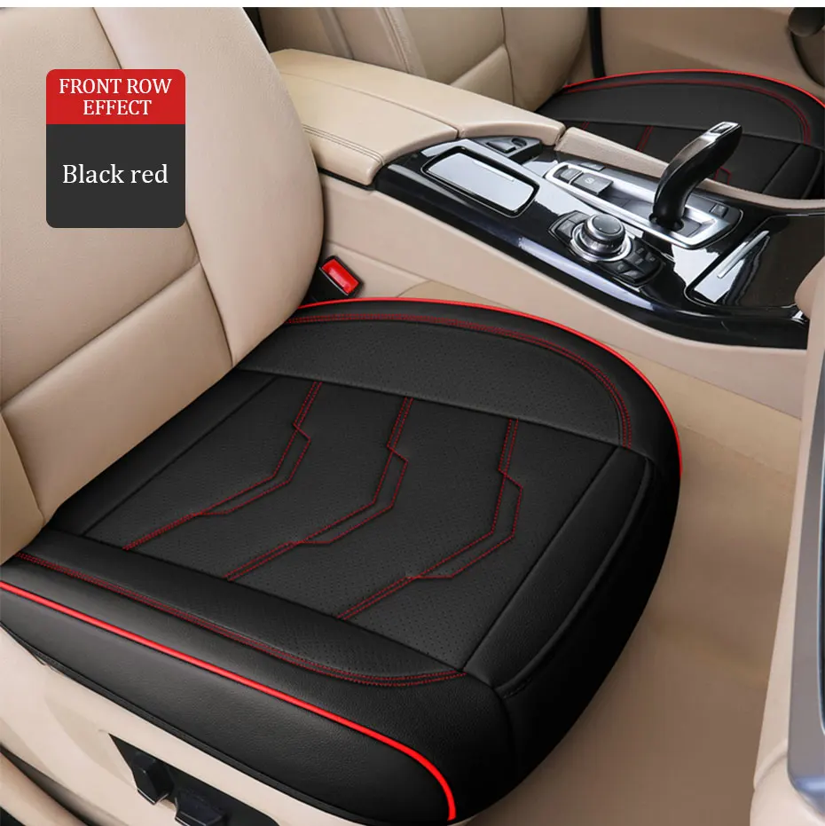 SEAMETAL Luxury Car Seat Cover PU Leather Seat Cushion Covers Universal Auto Interior Seats Protection Pad Mat Four Seasons - Image 26