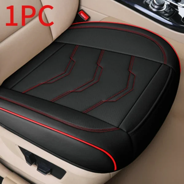 SEAMETAL Luxury Car Seat Cover PU Leather Seat Cushion Covers Universal Auto Interior Seats Protection Pad Mat Four Seasons - Image 7