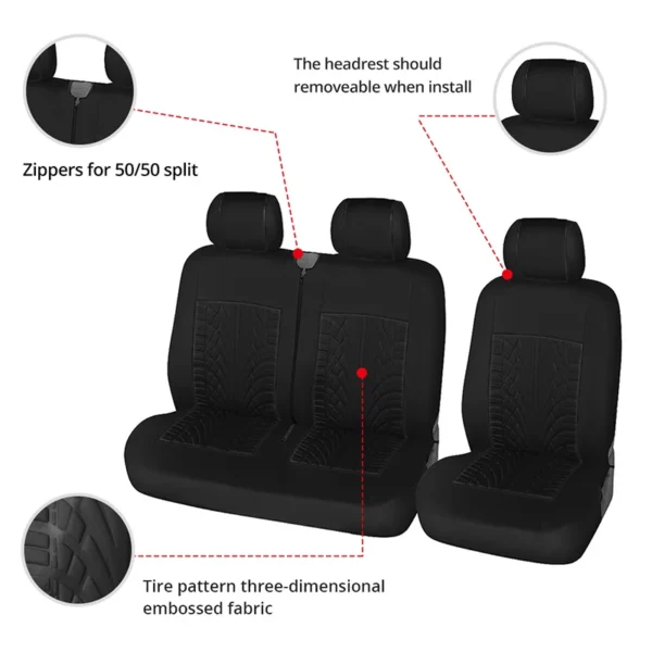 2+1Car Seat Covers Universal For Most Car Seat Protector Cover 1/2pcs Car seat covers  Auto Interior Accessories - Image 14