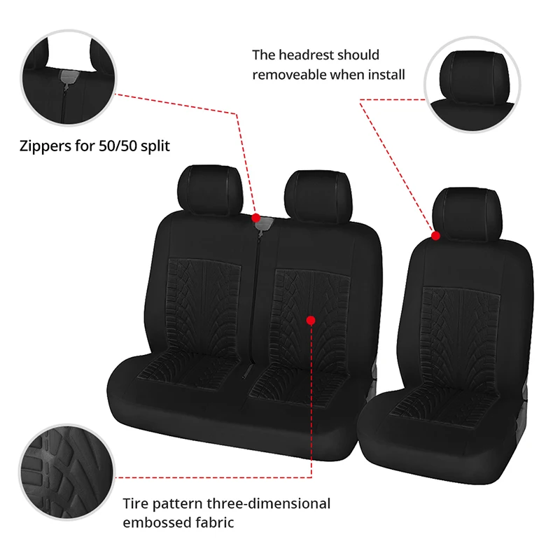 2+1Car Seat Covers Universal For Most Car Seat Protector Cover 1/2pcs Car seat covers  Auto Interior Accessories - Image 14