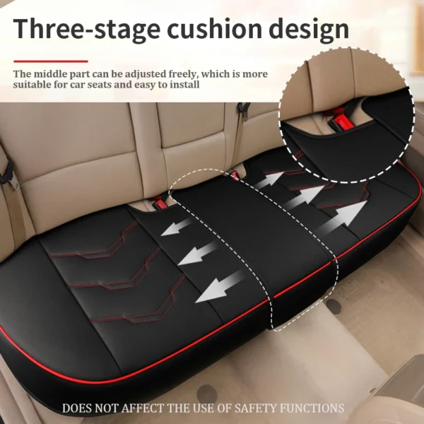 SEAMETAL Luxury Car Seat Cover PU Leather Seat Cushion Covers Universal Auto Interior Seats Protection Pad Mat Four Seasons - Image 5
