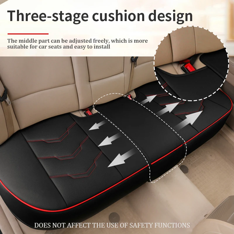 SEAMETAL Luxury Car Seat Cover PU Leather Seat Cushion Covers Universal Auto Interior Seats Protection Pad Mat Four Seasons - Image 5