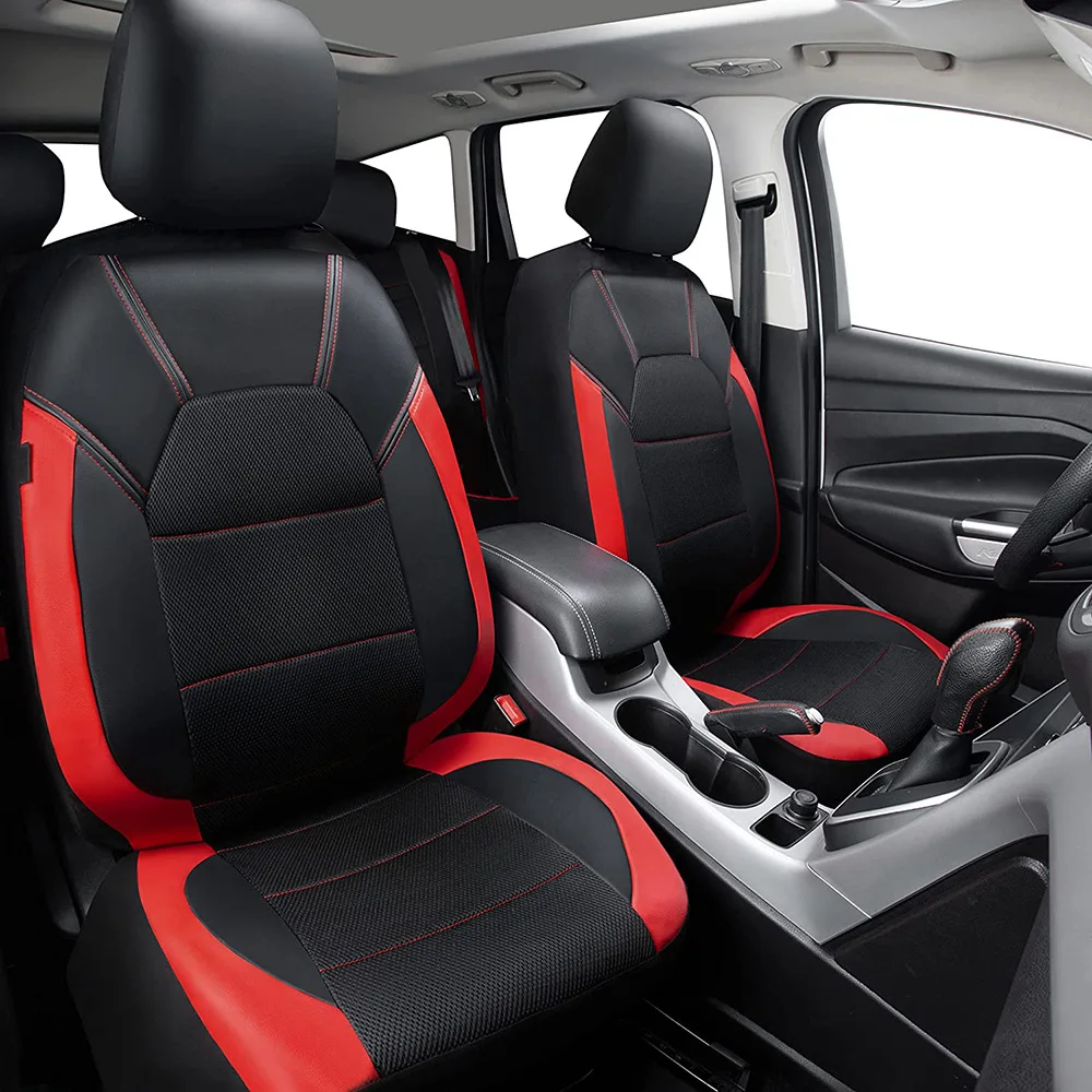 9 Pieces/set Car Seat Cover Car Leather Breathable Fabric Universal Pu Leather Car Seat Cushion Front And Rear Seat Full Protect - Image 12