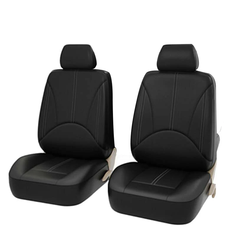 SEAMETAL Leatherette Car Seat Cover Set Breathable Auto Seat Cushion Universal Full-Wrapped Seat Cover Compatible with Airbag - Image 7
