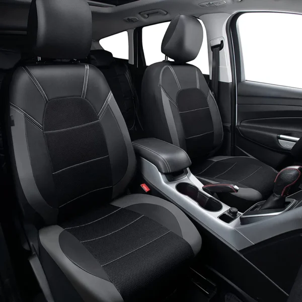 9 Pieces/set Car Seat Cover Car Leather Breathable Fabric Universal Pu Leather Car Seat Cushion Front And Rear Seat Full Protect - Image 21