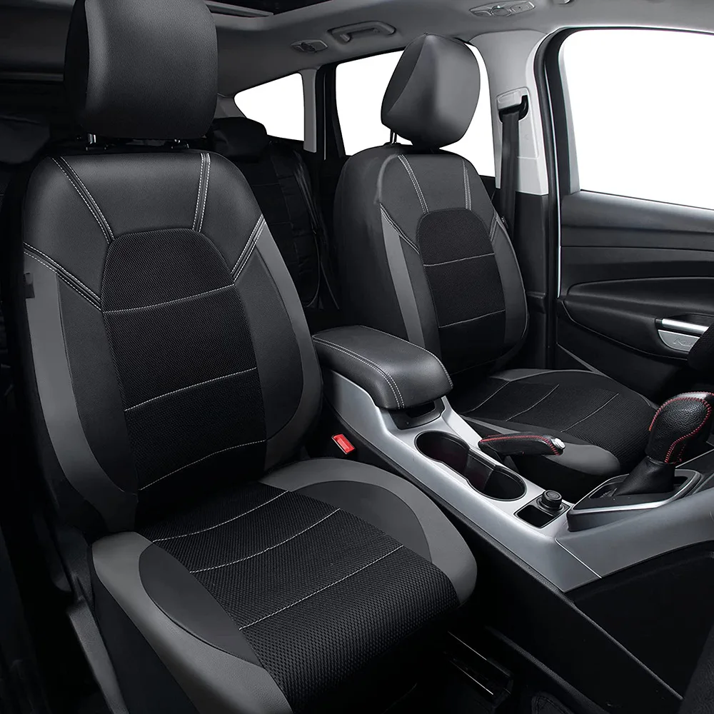 9 Pieces/set Car Seat Cover Car Leather Breathable Fabric Universal Pu Leather Car Seat Cushion Front And Rear Seat Full Protect - Image 21