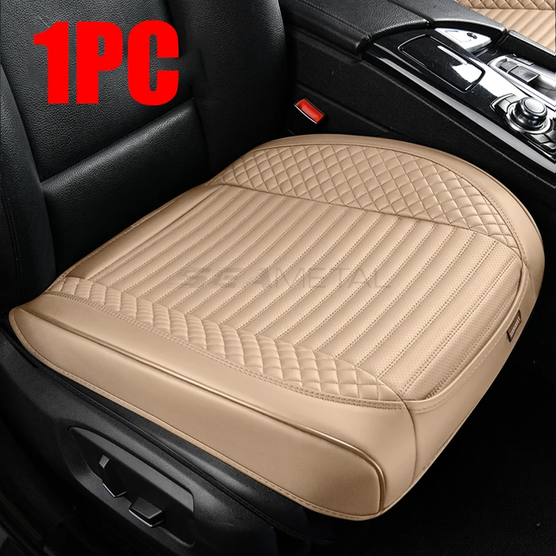 SEAMETAL Full-Wrapped Car Seat Cover Breathable Hole PU Car Front Seat Cushion Universal Anti Slip Auto Chair Protector Cover - Image 7