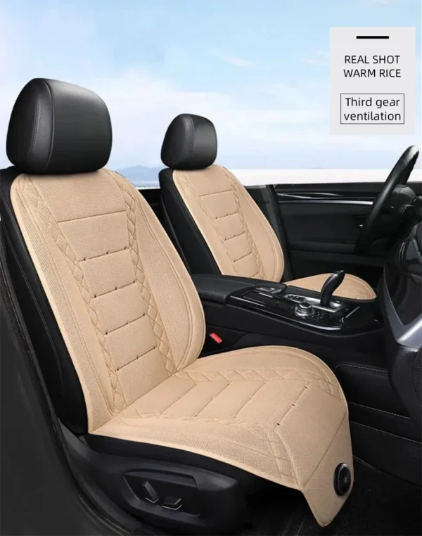Universal Car Summer Cool Air Seat Cushion 12V/24V USB Charging Breathable Car Seat Cover With Fan Multi-color 3-SpeedAdjustment - Image 19