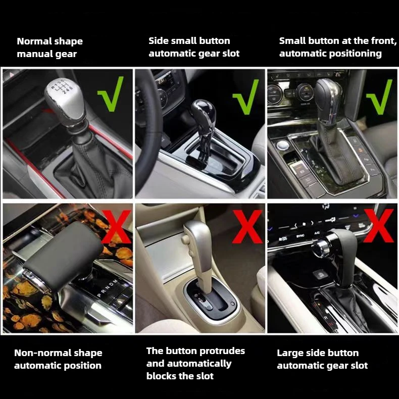 High Quality Car Gear Shift Handle Cover PU Leather Non-slip Wear-resistant Universal Car Automatic Gear Sheath Car Decoration - Image 18
