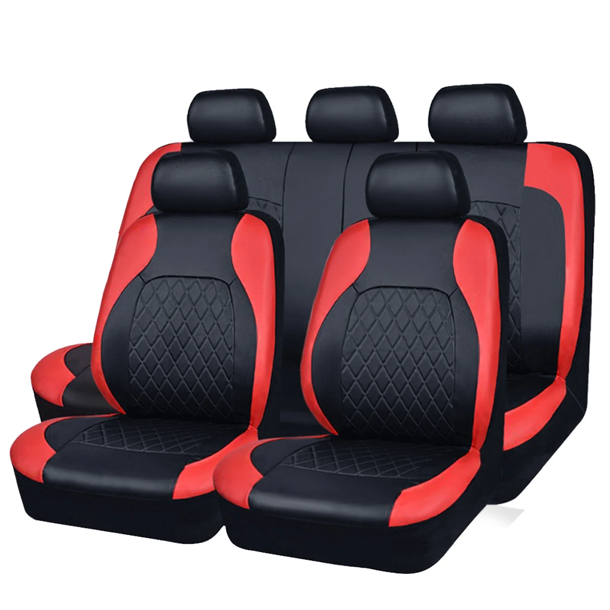 All-Season Quilted PU Leather Car Seat Covers – Full Surround Waterproof Universal Fit for Sedan, SUV & Pickup Trucks - Image 17