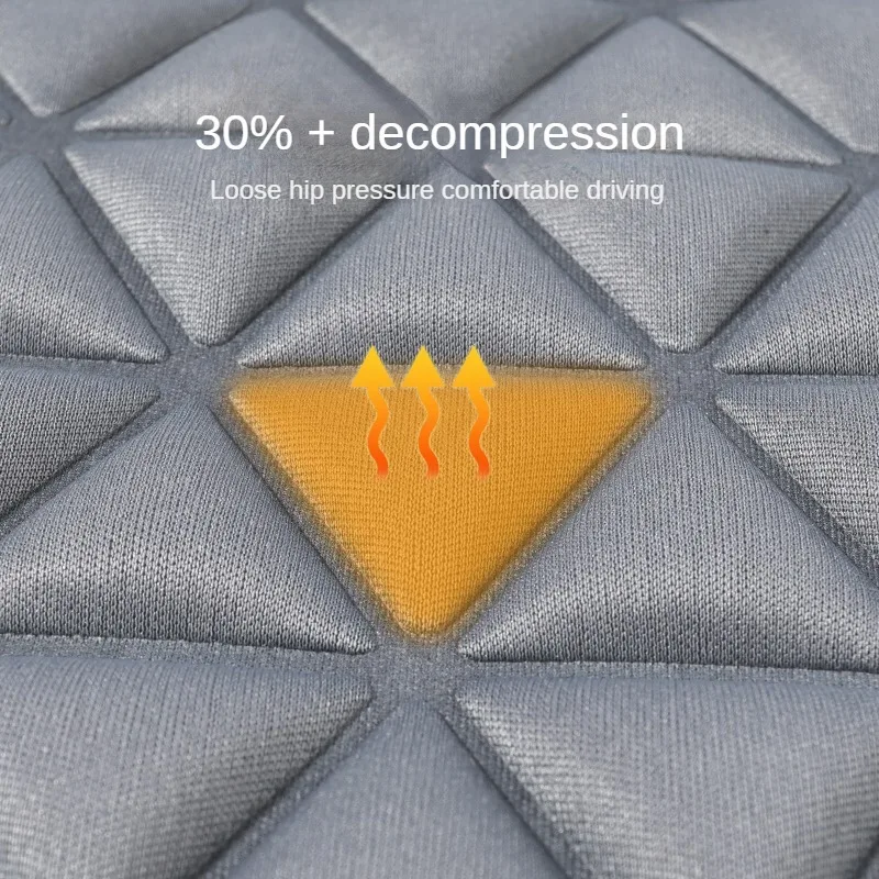 3D Triangle Massage Car Seat Cover Reduce hip and back pain Breathable fabric Suitable for most car models Car/Home/Office - Image 5