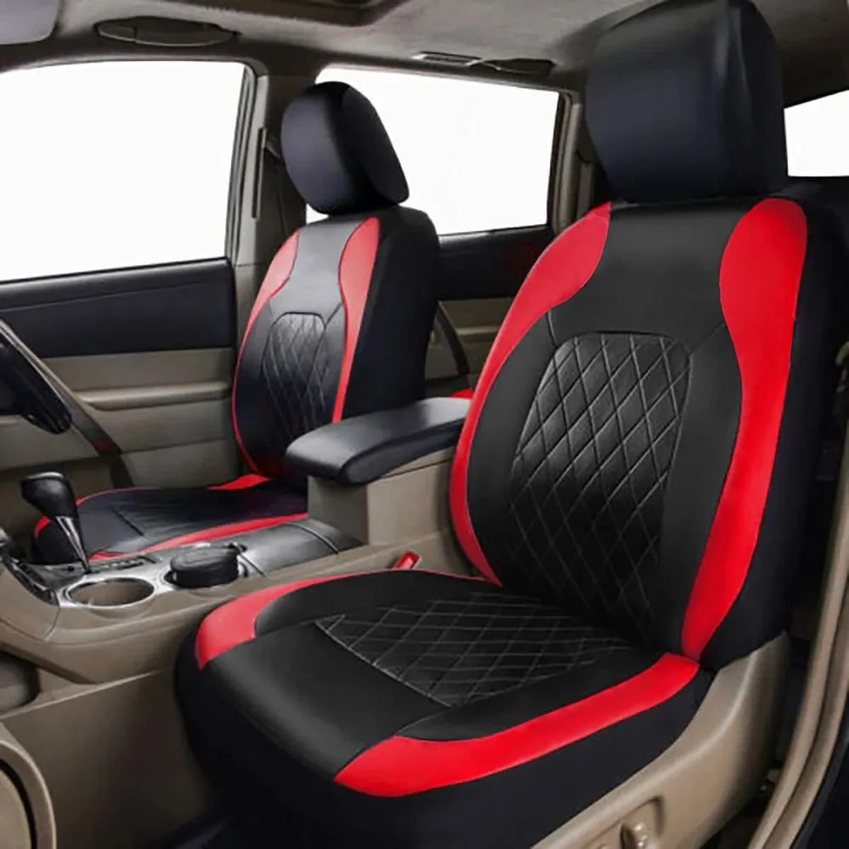 All-Season Quilted PU Leather Car Seat Covers – Full Surround Waterproof Universal Fit for Sedan, SUV & Pickup Trucks - Image 21