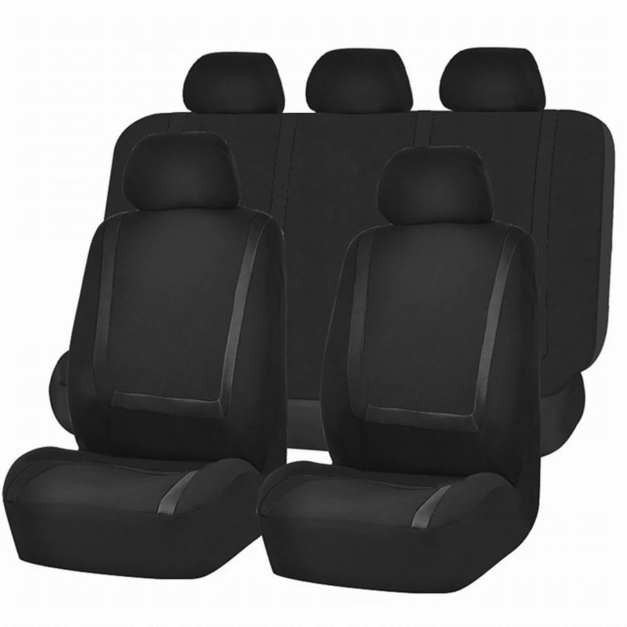 Universal Stripe Style Polyester Fabric Car Seat Covers car Leather Seat Covers - Image 5