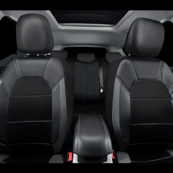 9 Pieces/set Car Seat Cover Car Leather Breathable Fabric Universal Pu Leather Car Seat Cushion Front And Rear Seat Full Protect - Image 18