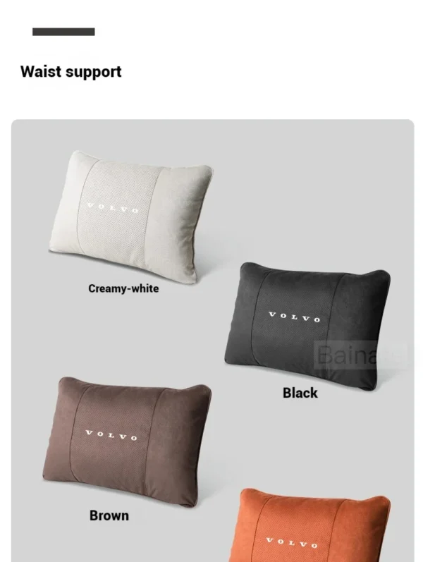 Headrest Waist Rest Auto Headrest Neck Support Seat Lumbar Cushion Soft Neck Pillow For Volvo V40 V60 V90 XC40 XC60 XC90 S60 S90 - Image 28