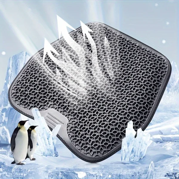 1pc Gel Seat Cushion - Honeycomb Design for Car/Office | Breathable & Machine Washable Pad, Ergonomic Support & Lightweight - Image 8