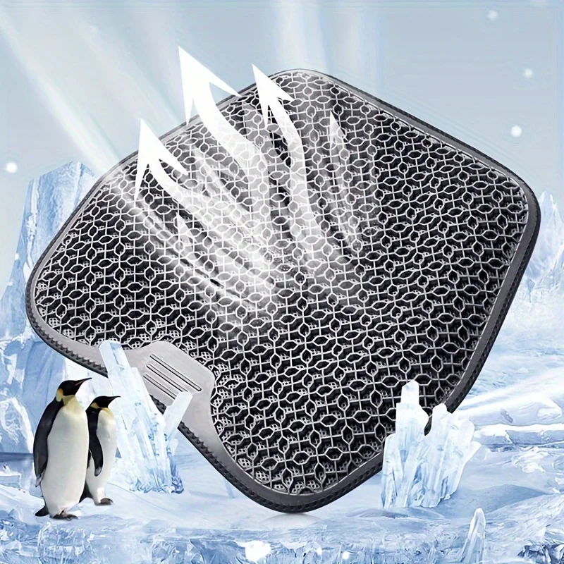 1pc Gel Seat Cushion - Honeycomb Design for Car/Office | Breathable & Machine Washable Pad, Ergonomic Support & Lightweight - Image 8