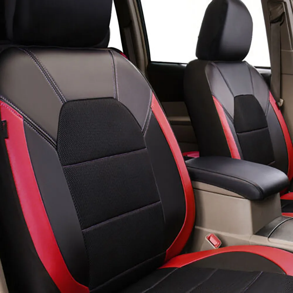 9 Pieces/set Car Seat Cover Car Leather Breathable Fabric Universal Pu Leather Car Seat Cushion Front And Rear Seat Full Protect - Image 10