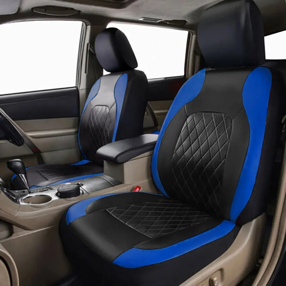 All-Season Quilted PU Leather Car Seat Covers – Full Surround Waterproof Universal Fit for Sedan, SUV & Pickup Trucks - Image 22