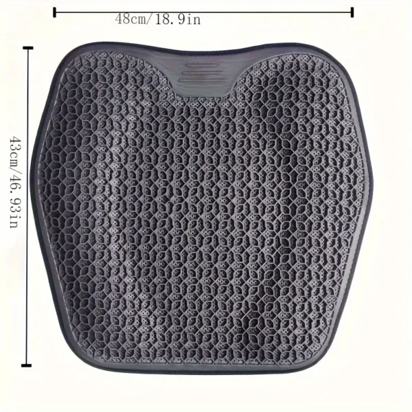 1pc Gel Seat Cushion - Honeycomb Design for Car/Office | Breathable & Machine Washable Pad, Ergonomic Support & Lightweight - Image 2