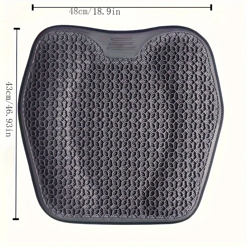 1pc Gel Seat Cushion - Honeycomb Design for Car/Office | Breathable & Machine Washable Pad, Ergonomic Support & Lightweight - Image 2