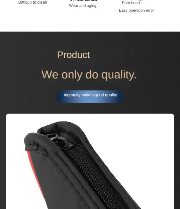 High Quality Car Gear Shift Handle Cover PU Leather Non-slip Wear-resistant Universal Car Automatic Gear Sheath Car Decoration - Image 5