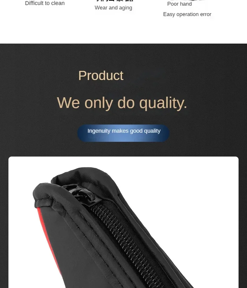High Quality Car Gear Shift Handle Cover PU Leather Non-slip Wear-resistant Universal Car Automatic Gear Sheath Car Decoration - Image 5