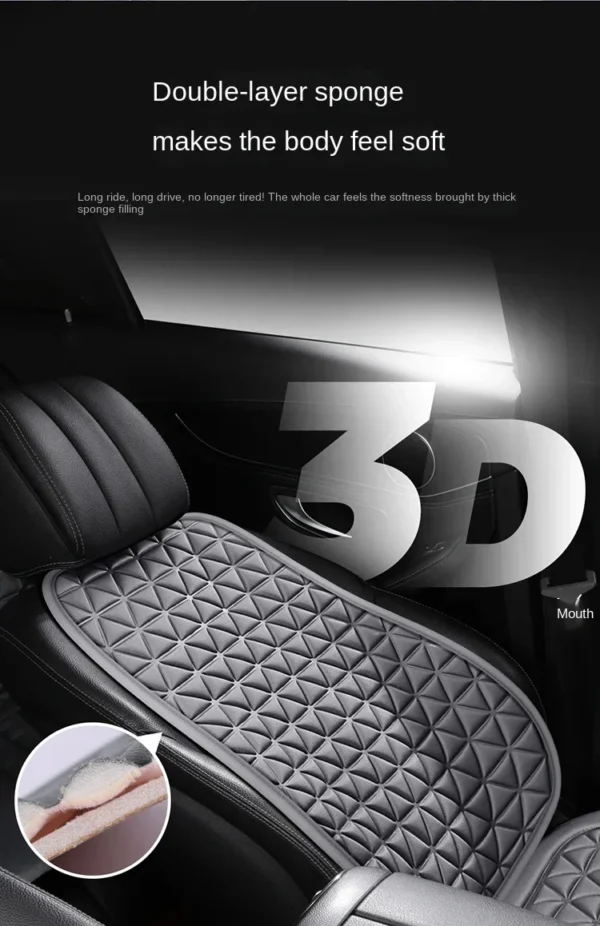3D Triangle Massage Car Seat Cover Reduce hip and back pain Breathable fabric Suitable for most car models Car/Home/Office - Image 19