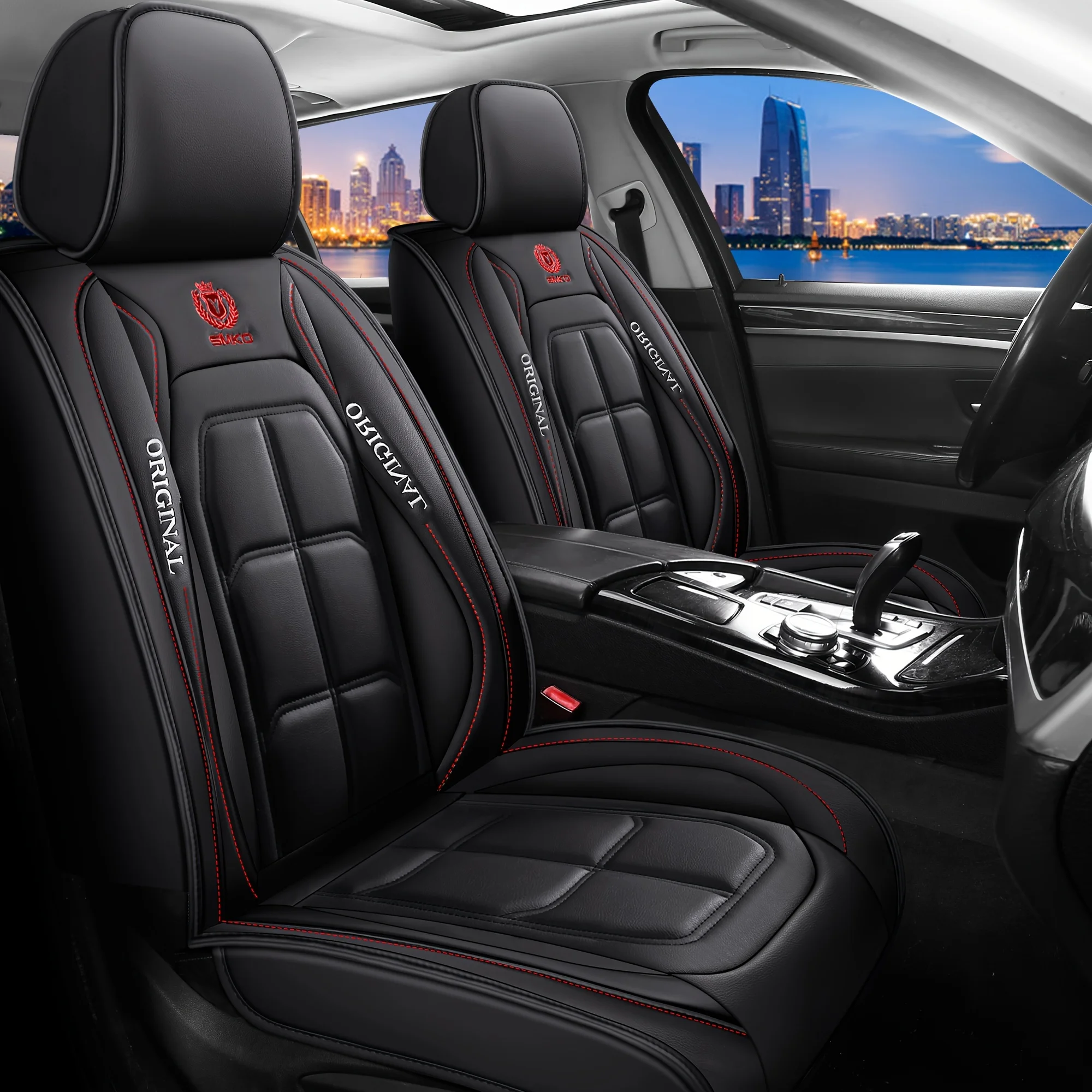 All inclusive seat cover, full leather car seat cushion, Driver's seat cover or passenger seat cover, all season universal pad - Image 20