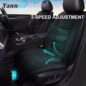 Universal Car Summer Cool Air Seat Cushion 12V/24V USB Charging Breathable Car Seat Cover With Fan Multi-color 3-SpeedAdjustment