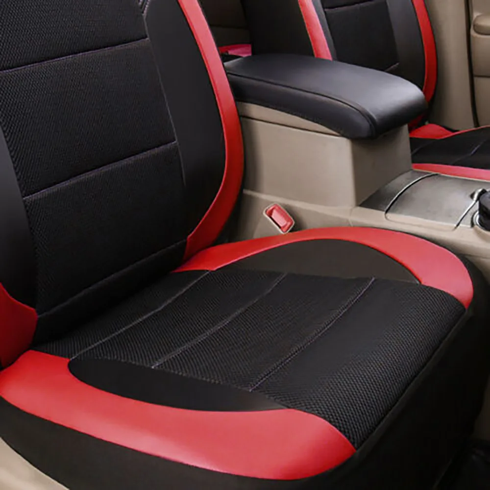 9 Pieces/set Car Seat Cover Car Leather Breathable Fabric Universal Pu Leather Car Seat Cushion Front And Rear Seat Full Protect - Image 11