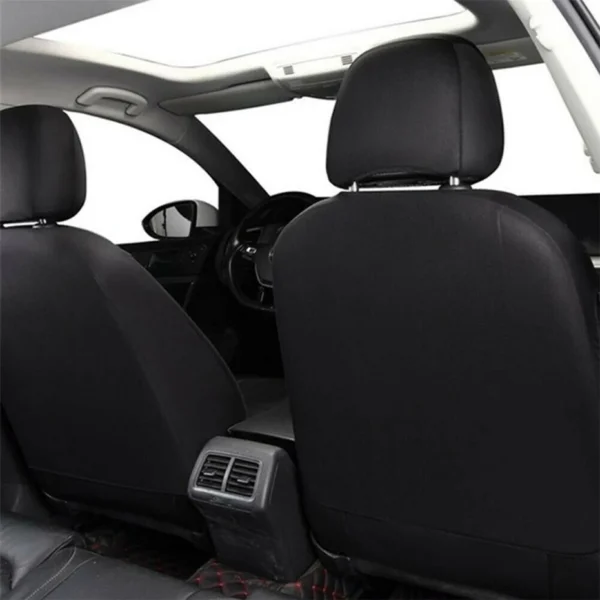 SEAMETAL Leatherette Car Seat Cover Set Breathable Auto Seat Cushion Universal Full-Wrapped Seat Cover Compatible with Airbag - Image 11