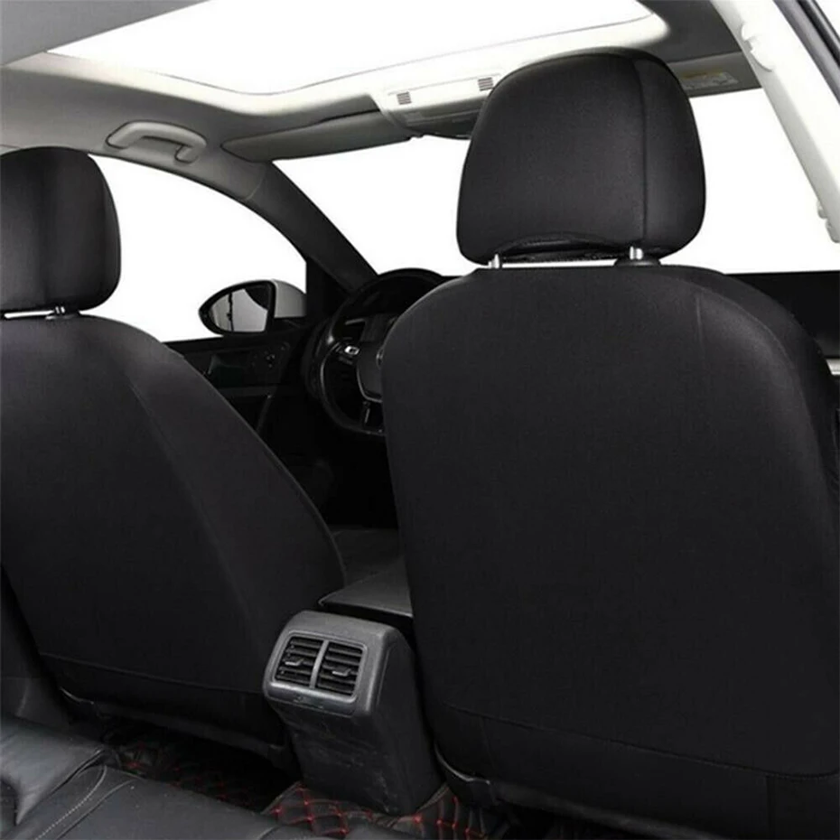 SEAMETAL Leatherette Car Seat Cover Set Breathable Auto Seat Cushion Universal Full-Wrapped Seat Cover Compatible with Airbag - Image 11
