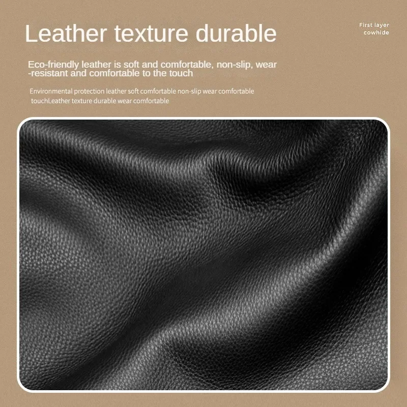 High Quality Car Gear Shift Handle Cover PU Leather Non-slip Wear-resistant Universal Car Automatic Gear Sheath Car Decoration - Image 3