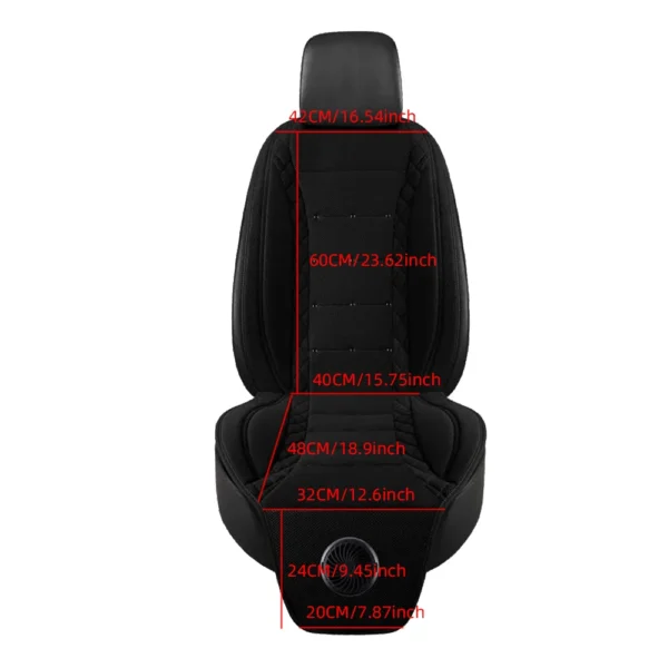 Universal Car Summer Cool Air Seat Cushion 12V/24V USB Charging Breathable Car Seat Cover With Fan Multi-color 3-SpeedAdjustment - Image 6
