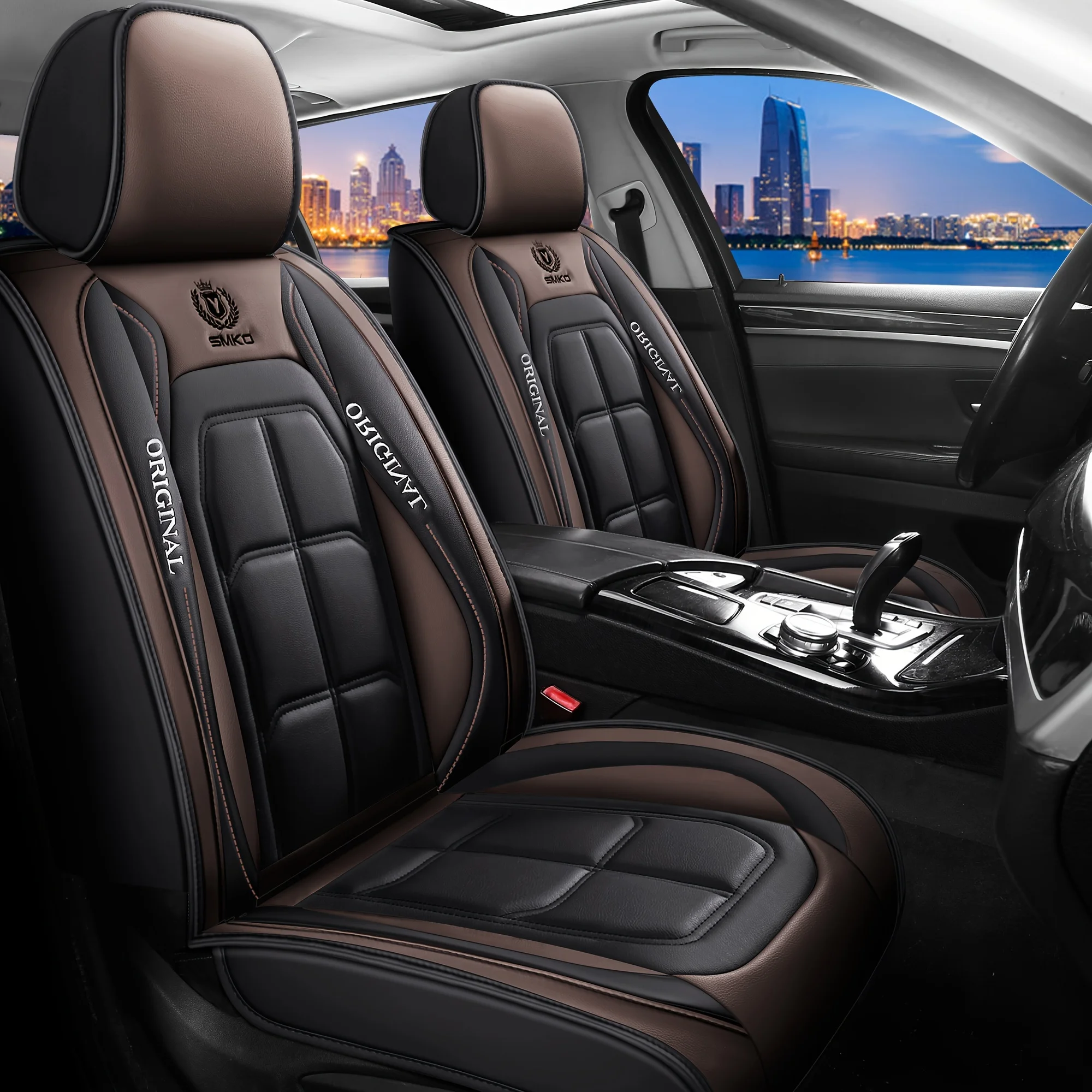 All inclusive seat cover, full leather car seat cushion, Driver's seat cover or passenger seat cover, all season universal pad - Image 21