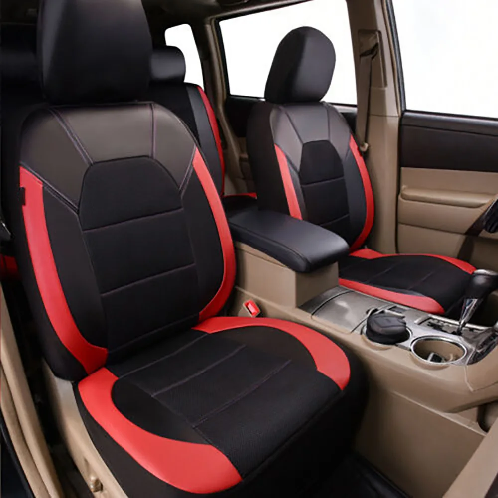 9 Pieces/set Car Seat Cover Car Leather Breathable Fabric Universal Pu Leather Car Seat Cushion Front And Rear Seat Full Protect - Image 17