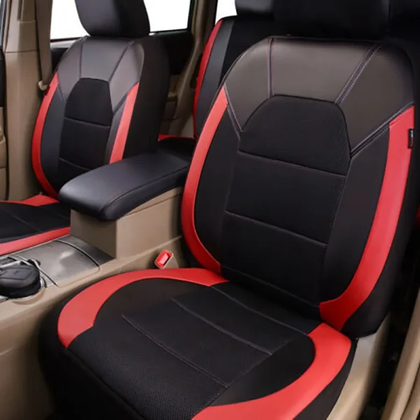 9 Pieces/set Car Seat Cover Car Leather Breathable Fabric Universal Pu Leather Car Seat Cushion Front And Rear Seat Full Protect - Image 9