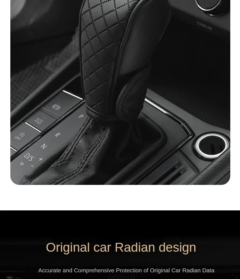 High Quality Car Gear Shift Handle Cover PU Leather Non-slip Wear-resistant Universal Car Automatic Gear Sheath Car Decoration - Image 17