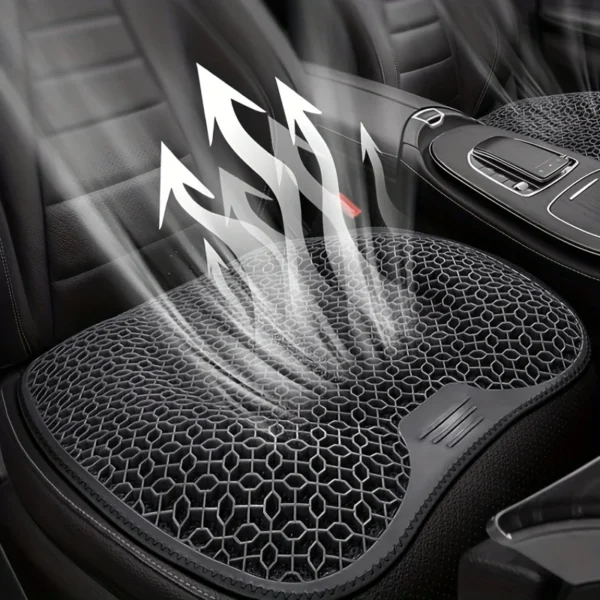 1pc Gel Seat Cushion - Honeycomb Design for Car/Office | Breathable & Machine Washable Pad, Ergonomic Support & Lightweight - Image 6