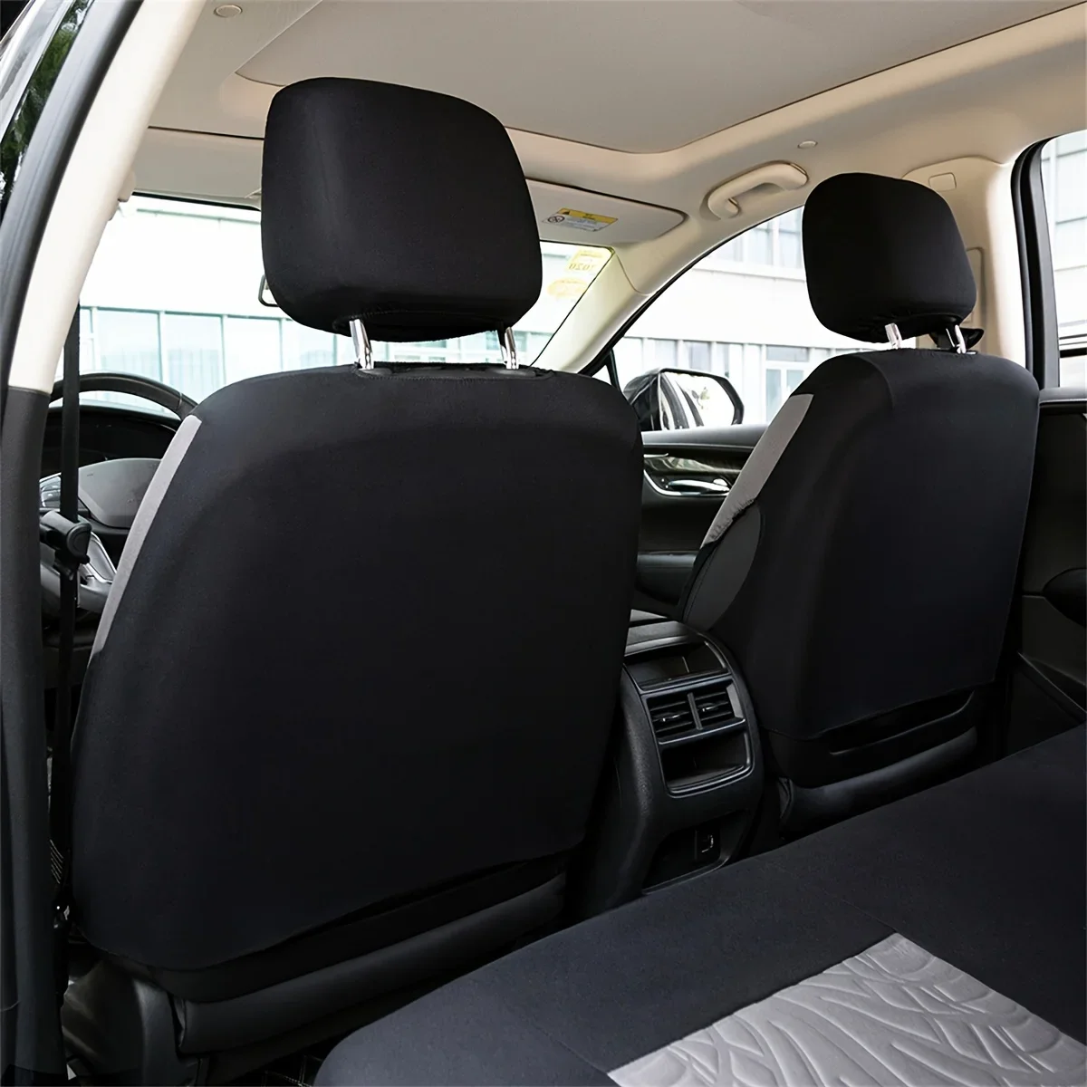 Car Seat Cover Full Set, Universal Butterfly Pattern Embroidery Auto Seat Cover Set - Image 5