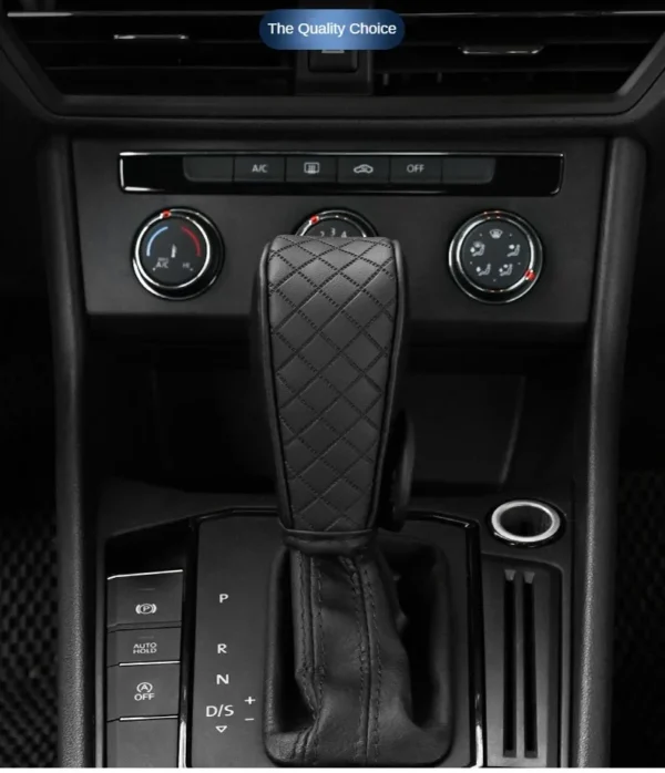 High Quality Car Gear Shift Handle Cover PU Leather Non-slip Wear-resistant Universal Car Automatic Gear Sheath Car Decoration - Image 20