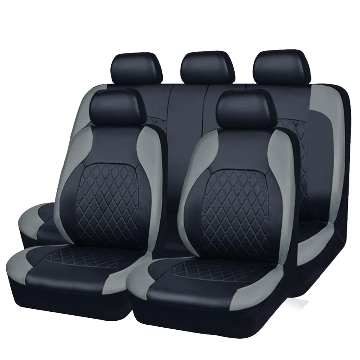 All-Season Quilted PU Leather Car Seat Covers – Full Surround Waterproof Universal Fit for Sedan, SUV & Pickup Trucks - Image 12