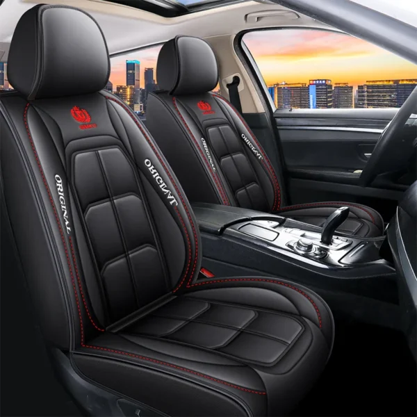 All inclusive seat cover, full leather car seat cushion, Driver's seat cover or passenger seat cover, all season universal pad - Image 11