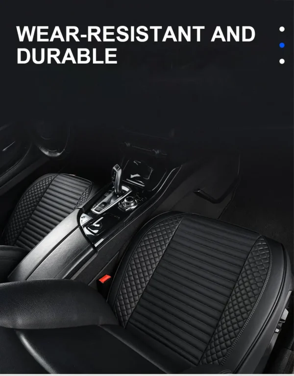 SEAMETAL Full-Wrapped Car Seat Cover Breathable Hole PU Car Front Seat Cushion Universal Anti Slip Auto Chair Protector Cover - Image 15
