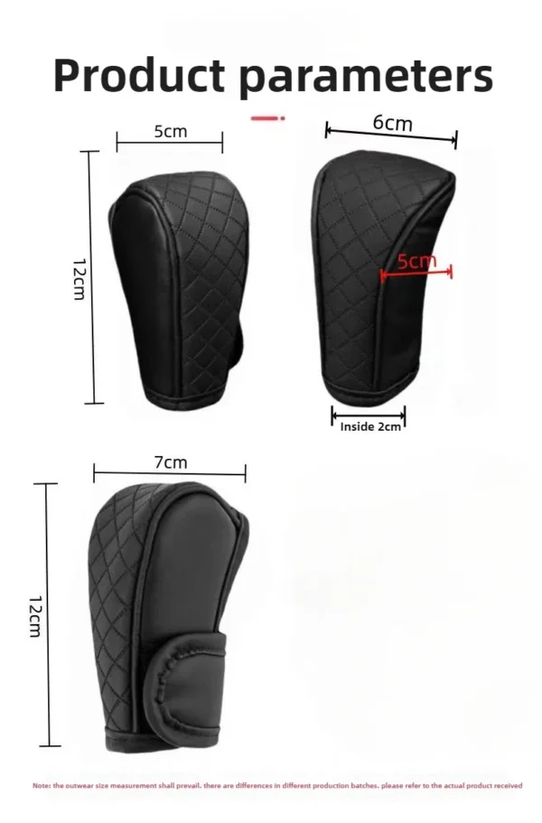 High Quality Car Gear Shift Handle Cover PU Leather Non-slip Wear-resistant Universal Car Automatic Gear Sheath Car Decoration - Image 19