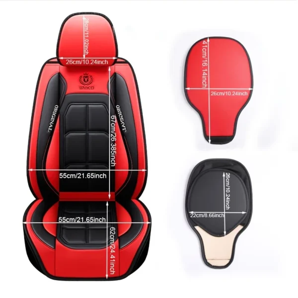 All inclusive seat cover, full leather car seat cushion, Driver's seat cover or passenger seat cover, all season universal pad - Image 2
