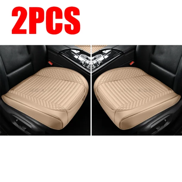 SEAMETAL Full-Wrapped Car Seat Cover Breathable Hole PU Car Front Seat Cushion Universal Anti Slip Auto Chair Protector Cover - Image 12