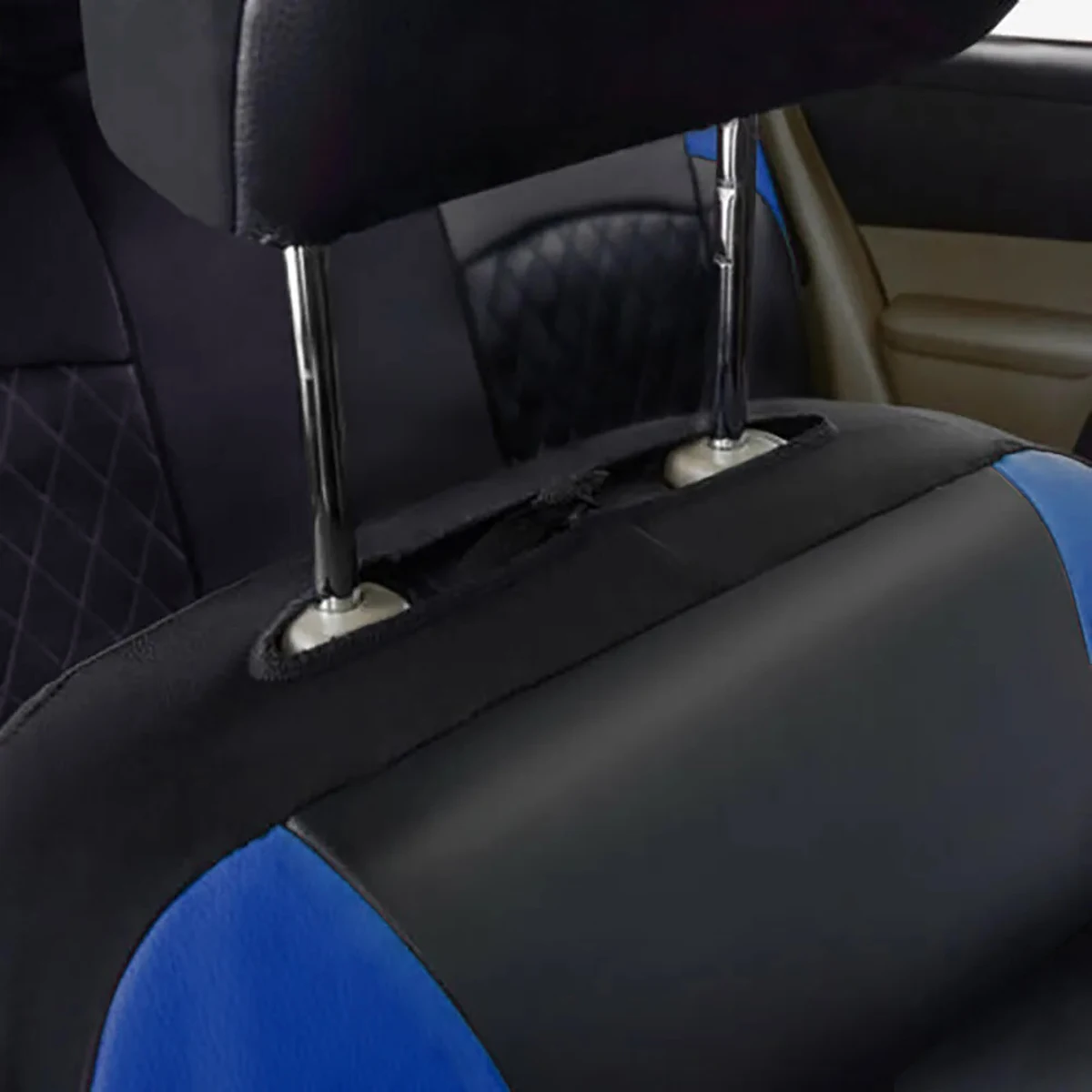 All-Season Quilted PU Leather Car Seat Covers – Full Surround Waterproof Universal Fit for Sedan, SUV & Pickup Trucks - Image 24